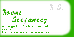 noemi stefanecz business card